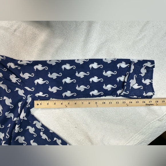 Mud Pie Navy and White Seahorse Swim Coverup - Picture 11 of 13